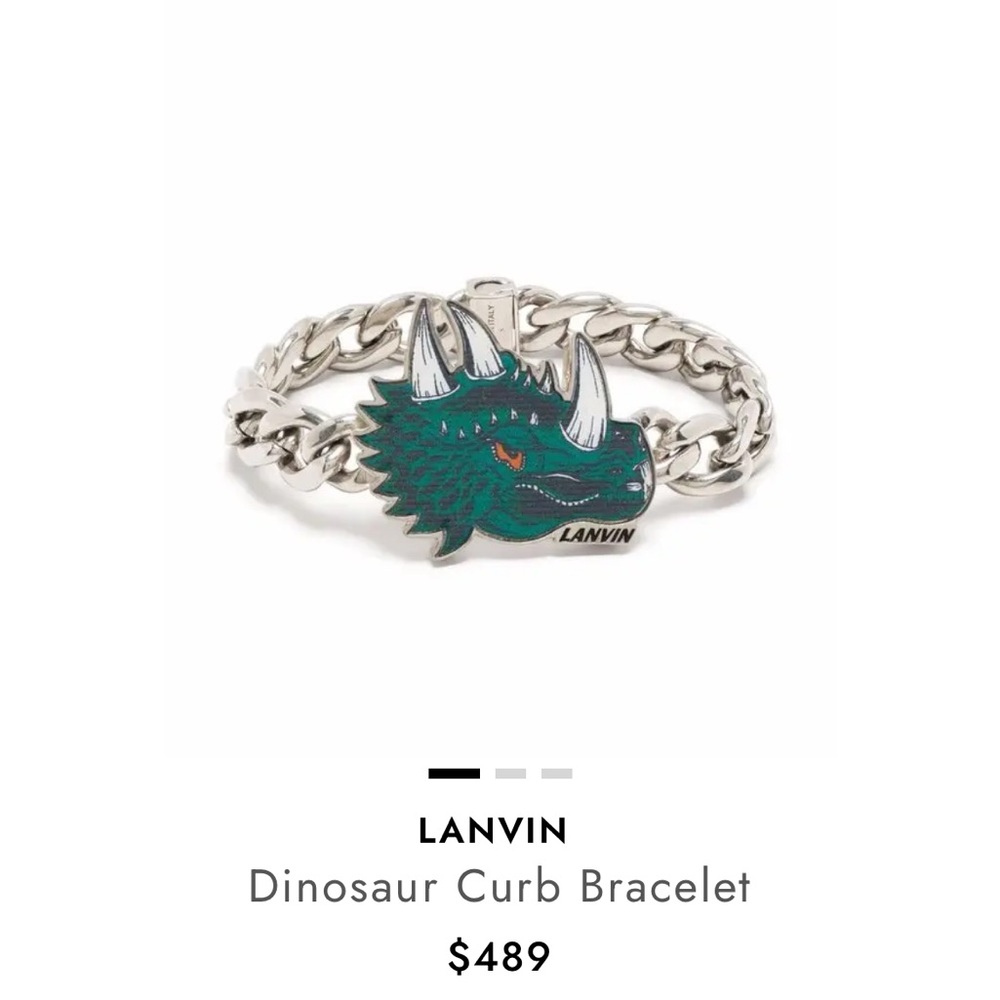 Lanvin Bracelet! Dinosaur! 🦕